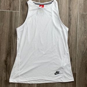 Nike women’s high neck white tank